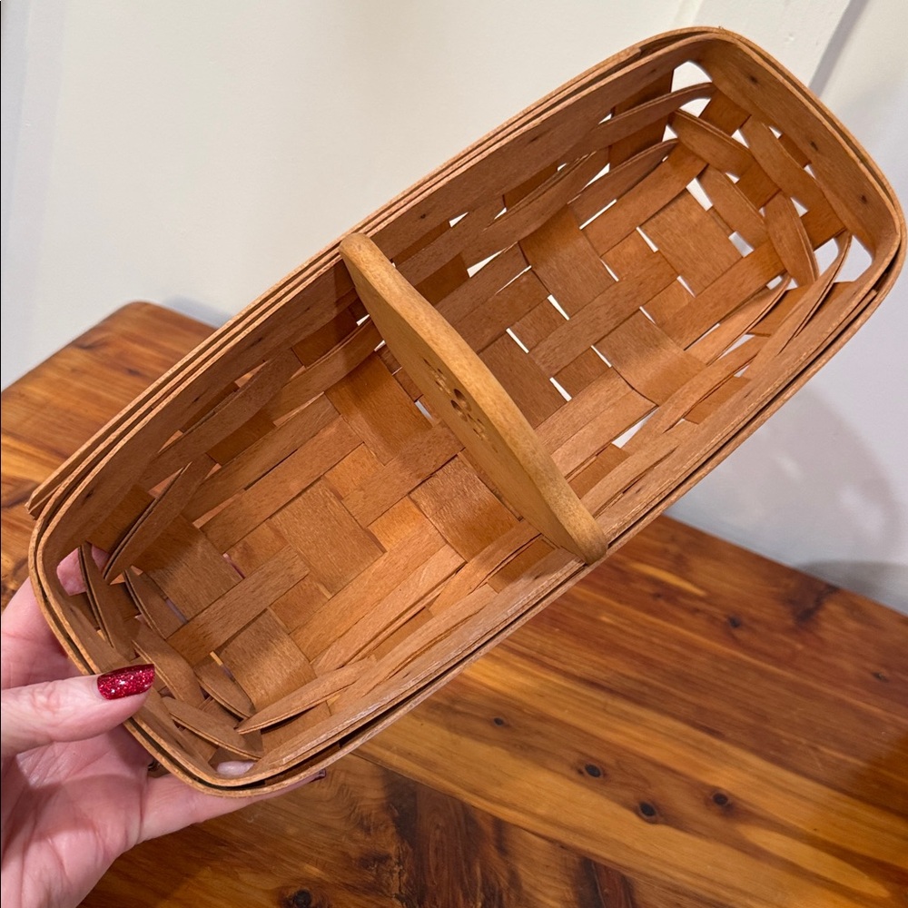 Vintage Longaberger Cracker Basket + Various Basket Set of 2 - Picture 6 of 9